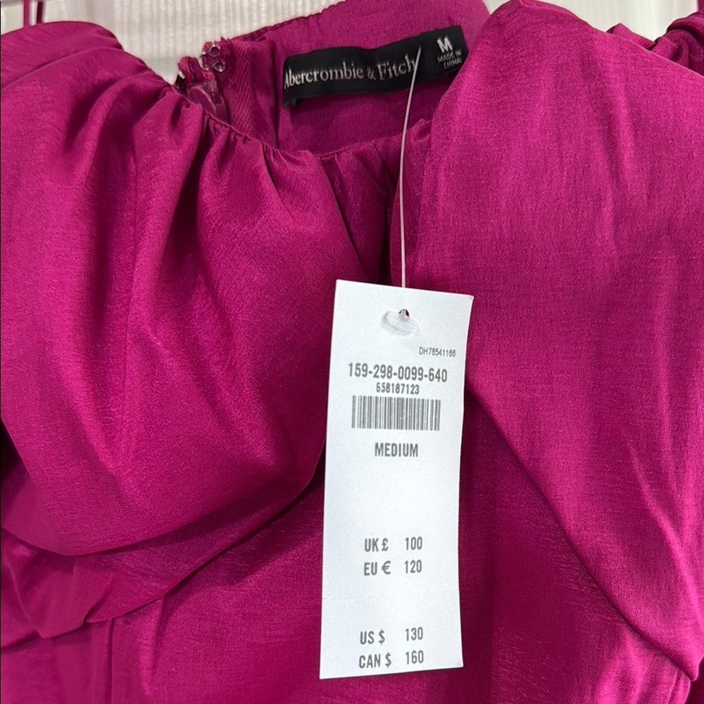 NWT Abercrombie Off-Shoulder Dress - Picture 2 of 8
